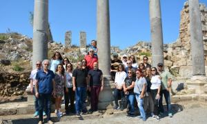  3 more columns erected in Perge Ancient City