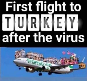 First Flight To Alanya Antalya After The Corona Virus..
